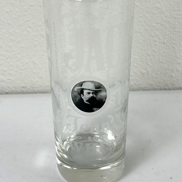 Jack Daniels High Ball Glass Tennessee Whiskey Tall Silver Rim Sour Mash - Picture 2 of 10